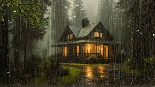 HEAVY RAIN at Night to Sleep Instantly - Deep Sleep with Heavy Rain on Tin Roof, Relax , ASMR
