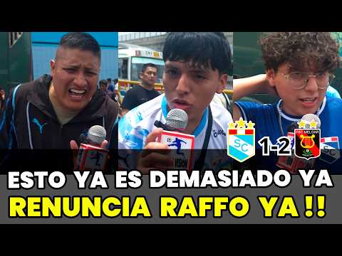 Hinchas de Sporting Cristal molestos por la derrota ante Melgar (1-2) | Liga 1 2026
