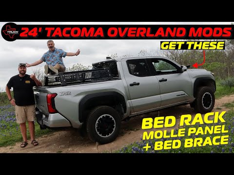 MORE MODS For Our 2024 Toyota Tacoma - BED RACK +| BED BRACE Full Review + Install