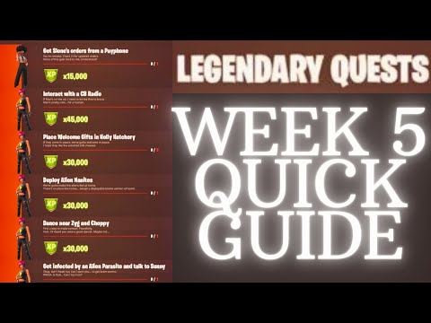 Fortnite All *LEAKED* Week 5 Legendary Quests(Challenges) Guide - Chapter 2 Season 7