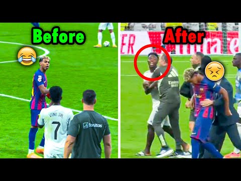 Vinícius Jr Destroys Lamine Yamal — Every Fiery Moment in El Clásico