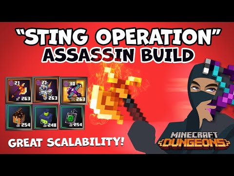 SpookyFairy - Minecraft Dungeons Assassin FIREBRAND Build (Early Testing)