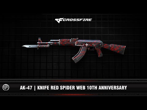 CF : AK-47 | Knife Red Spider Web 10th Anniversary