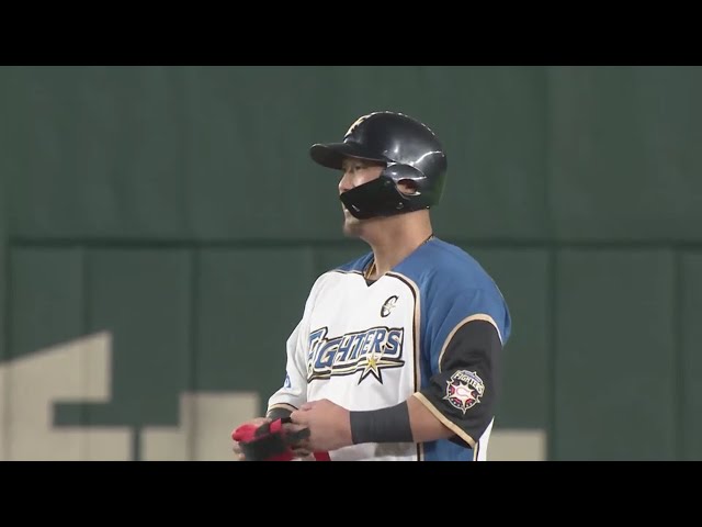 【6回裏】4番の一振りで反撃開始!! ファイターズ・中田の2点タイムリー2ベースヒット!! 2019/9/10 F-M
