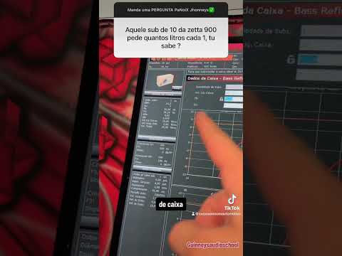 Quantos litros colocar em uma caixa pra um sub ZETTA V10 900?