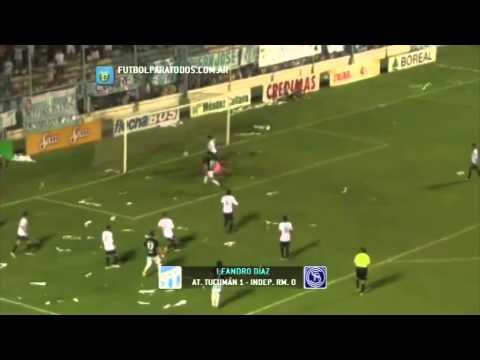 Gol de Leandro Diaz.Atlético Tucumán 1 Independiente RM 0. Fecha 15.Torneo Primera B Nacional.FPT