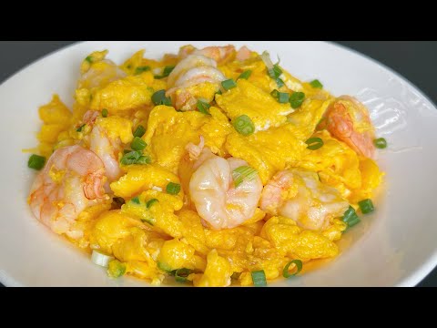 Restaurant-Style Scrambled Eggs with Shrimp