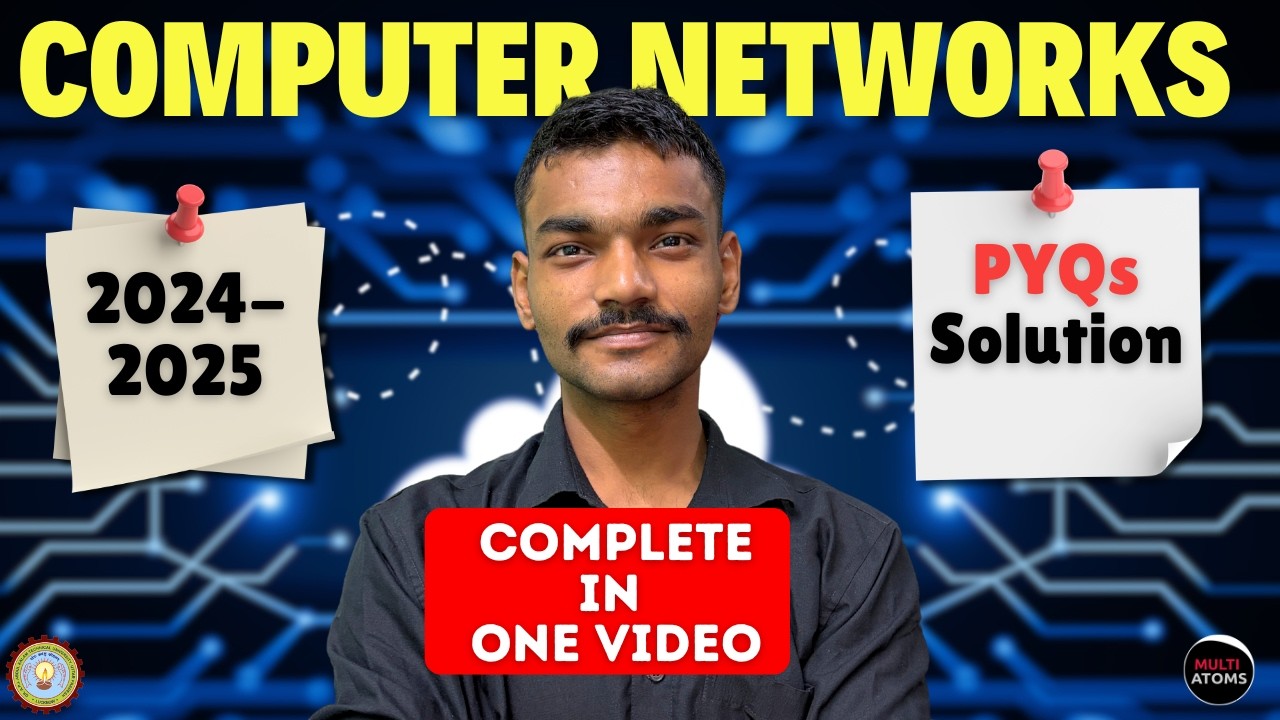 Computer Network | Paper Solution 2024-25 | PYQ Solved | Computer Network aktu | Aktu Exams | CN