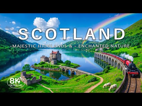 Scotland in 8K | Calming Piano with Majestic Highlands & Enchanted Nature