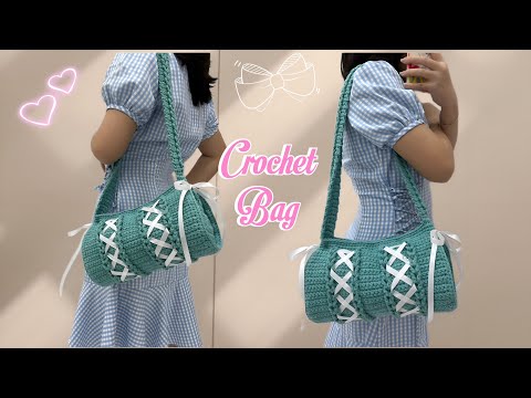 Túi xách phối nơ ruy băng tiểu thư