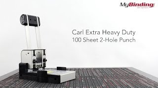 Carl Extra Heavy Duty 100 Sheet 2 Hole Punch - XHC 2100N