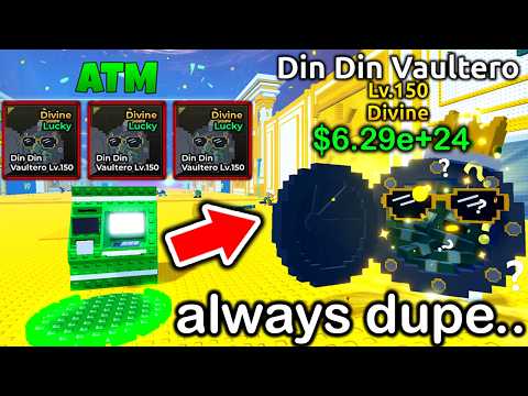 Using REAL GLITCH To 100% DUPLICATE DIVINE #1 LEADERBOARD BRAINROTS in Escape Tsunami For Brainrots