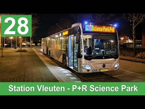 U-OV lijn 28: Station Vleuten - P+R Science Park | U-Link | Qbuzz 4166 | 2024