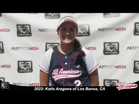 2022 Katie Aragona First Base Softball Player Skills Video - AASA Pikas