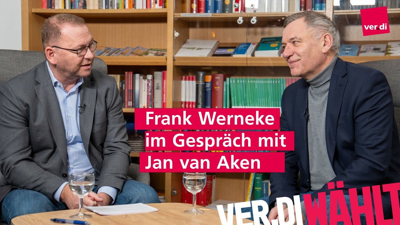 Frank Werneke im Gespräch mit Jan van Aken