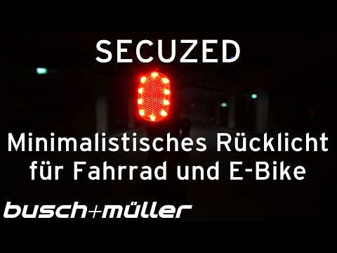 SECUZED – Minimalistisches Rücklicht für Fahrrad und E-Bike
