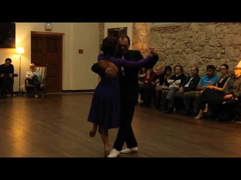  Diego Cornella Jaimez  and  Laura Diez  are  dancing  at  Compostela Tango Festival  in  2017