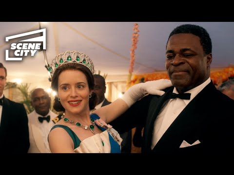 The Queen's Symbolic Dance with Ghana's President | The Crown (Claire Foy, Danny Sapani)