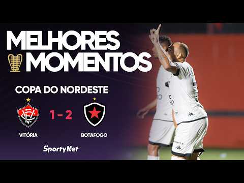 Gols e lances de Vitória x Botafogo-PB
