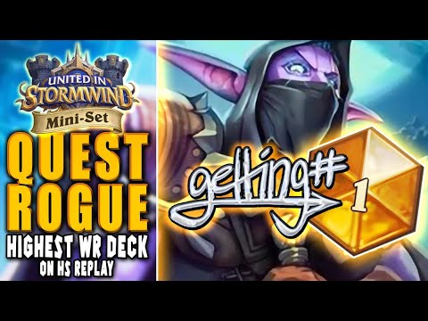 Quest Rogue got me #1 Legend the first time I played it! Deadmines Hearthstone