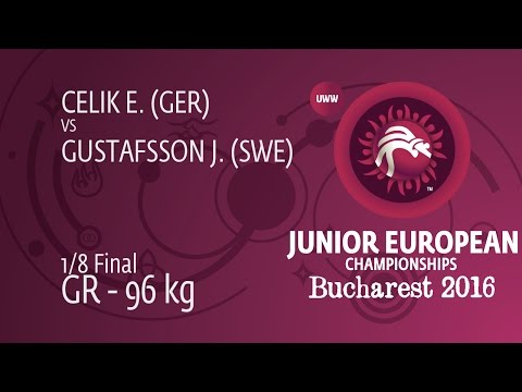 1/8 GR - 96 kg: E. CELIK (GER) df. J. GUSTAFSSON (SWE), 5-1