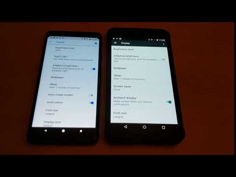 Google Pixel 2 XL vs. Nexus 6 Blue Shift