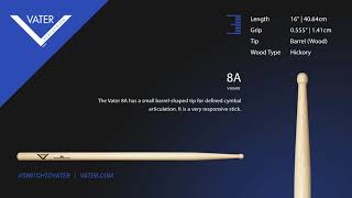 Video thumbnail for Vater Tip Sound - 8A by Vater Drumsticks