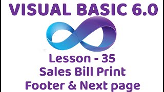 Visual Basic 6.0 | Sales bill print footer & next page