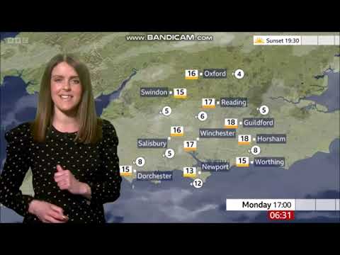 Alex Osbourne BBC South Today weather on BBC ONE March 28th 2022 in HD! - 60 FPS