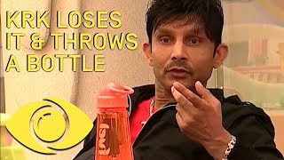 KRK Throws A Bottle At Rohit! - Bigg Boss India  B