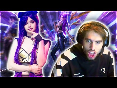 Rakin Reacts to Sneaky KDA Cosplay | Yassuo Sylas Gameplay | Nightblue3 - The Jinx - Ashe Ult Combo