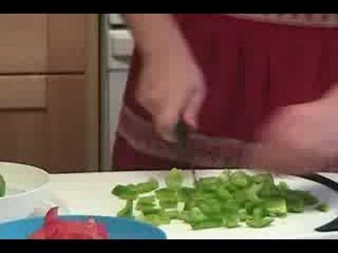Taktouka - Moroccan Spiced Green Pepper Salad Recipe - CookingWithAlia - Episode 2