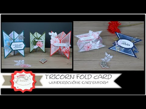 Tricorn Fold Card - cm Anleitung - deutsch - besondere Kartenform Stampin´Up! - Anleitung Wow Karte