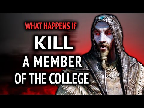 Skyrim ٠ What Happens if you KILL a Member of the College of Winterhold