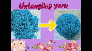 Help! My yarn is a mess! - How to untangle yarn