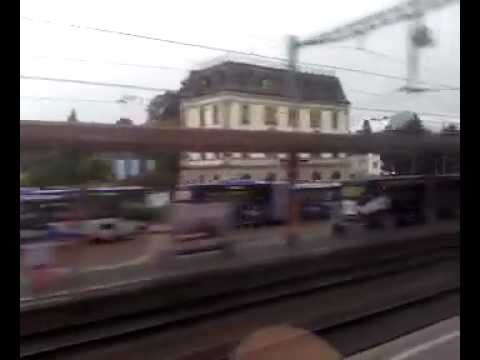 Ankunft am Bahnhof Wetzikon mit dem Zug (S15)