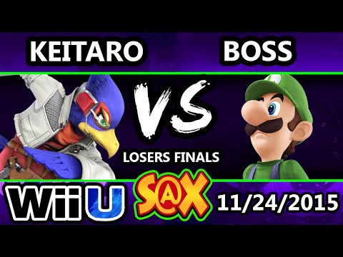 S@X 125 - LoF | Keitaro (Falco) Vs. Boss (Luigi) SSB4 Losers Finals - Smash Wii U - Smash 4