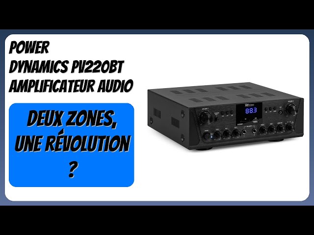 Vídeo relacionado con Power Dynamics PV220BT Amplificador multizona de 2 Zonas 2X 100W. Bluetooth, Radio FM, Reproductor de MP3 USB, entradas de micrófono. Audio doméstico, Oficina, Sistema de megafonía, música Ambiental