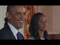 Obama's daughters unimpressed at White House turkey ...