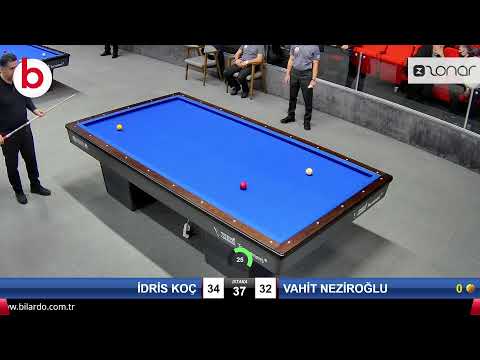 İDRİS KOÇ & VAHİT NEZİROĞLU Bilardo Maçı - DÜNYA KUPASI ELEMELERİ-2.TUR