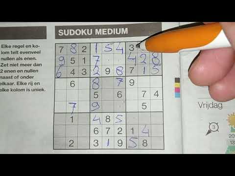 An outstanding Medium Sudoku puzzle (with a PDF file) 06-26-2019 part 2 of 3