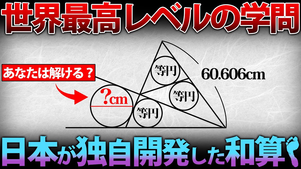【消された学問】日本が独自に開発した和算…その歴史がすごかった！