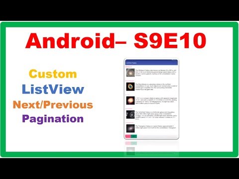 Android S9E10 : Custom ListView Next/Previous Pagination