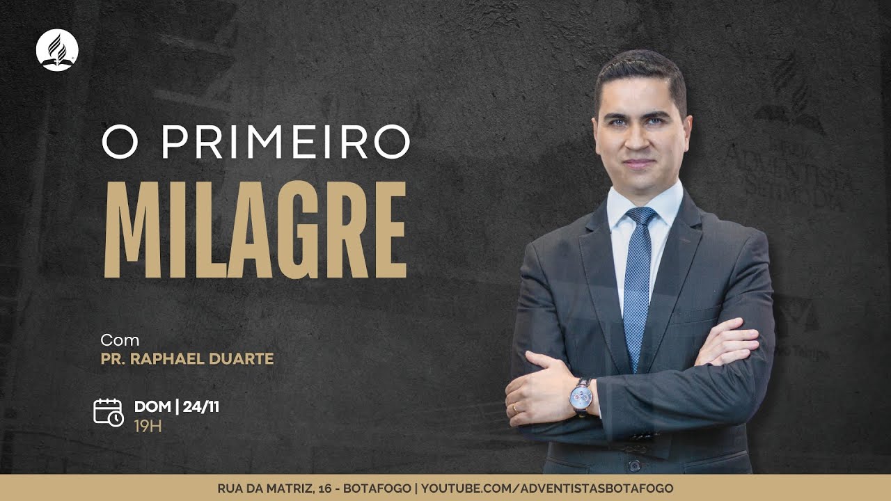 CULTO AO VIVO | O PRIMEIRO MILAGRE | Pr. Raphael Duarte | Domingo - 24/11/2024
