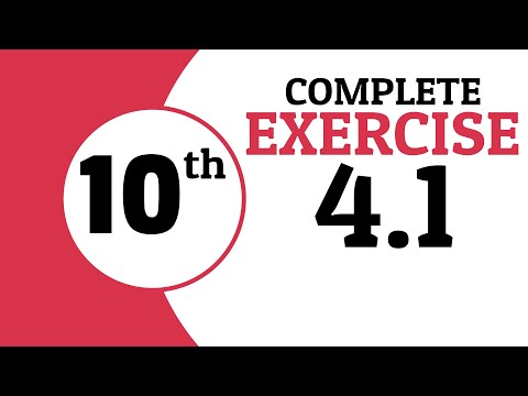 Exercise 4.1 - 10 Class Math |  Waqas Nasir