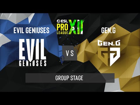 CS:GO - Evil Geniuses vs. Gen.G [Dust2] Map 1 - ESL Pro League Season 12 - Group Stage - NA