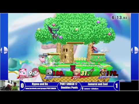 PORT SMASH 17 - Doubles - Hynoshark + Bn (Red) Vs Jamurai + Zuel (Blue)