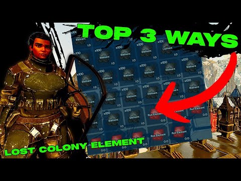 Top 3 Ways To Get ELEMENT and RED ELEMENT on Lost Colony In Ark Survival Ascended!!!!