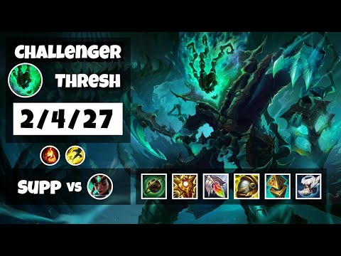 Thresh Support 11.18 Challenger Gameplay Replay - S11 (2/4/27) - NA