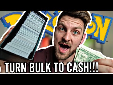 I bought 2500 Bulk Pokemon cards.  How much did I make?